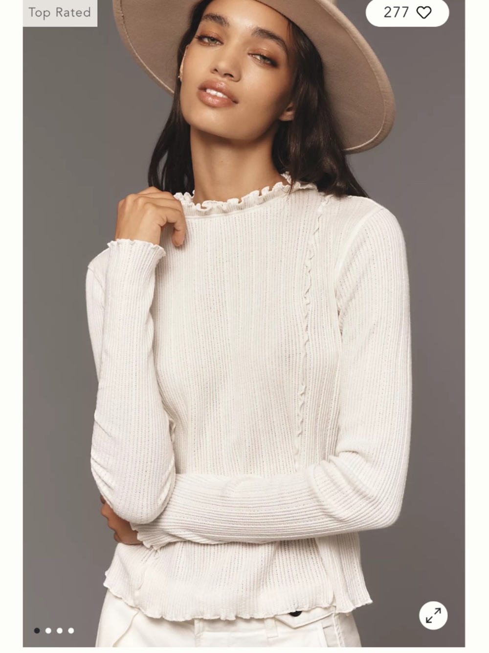 Nation Los Angeles Gizelle Long-Sleeve Top , S